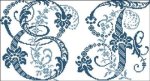 Elaborate Alphabet E F (image for) Elaborate Alphabet E F